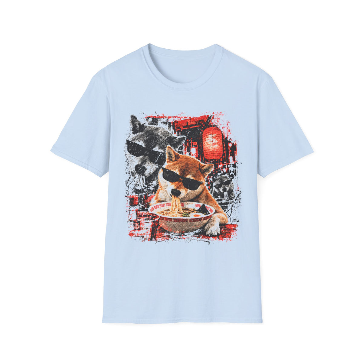 Eating Ramen Dog T-Shirt