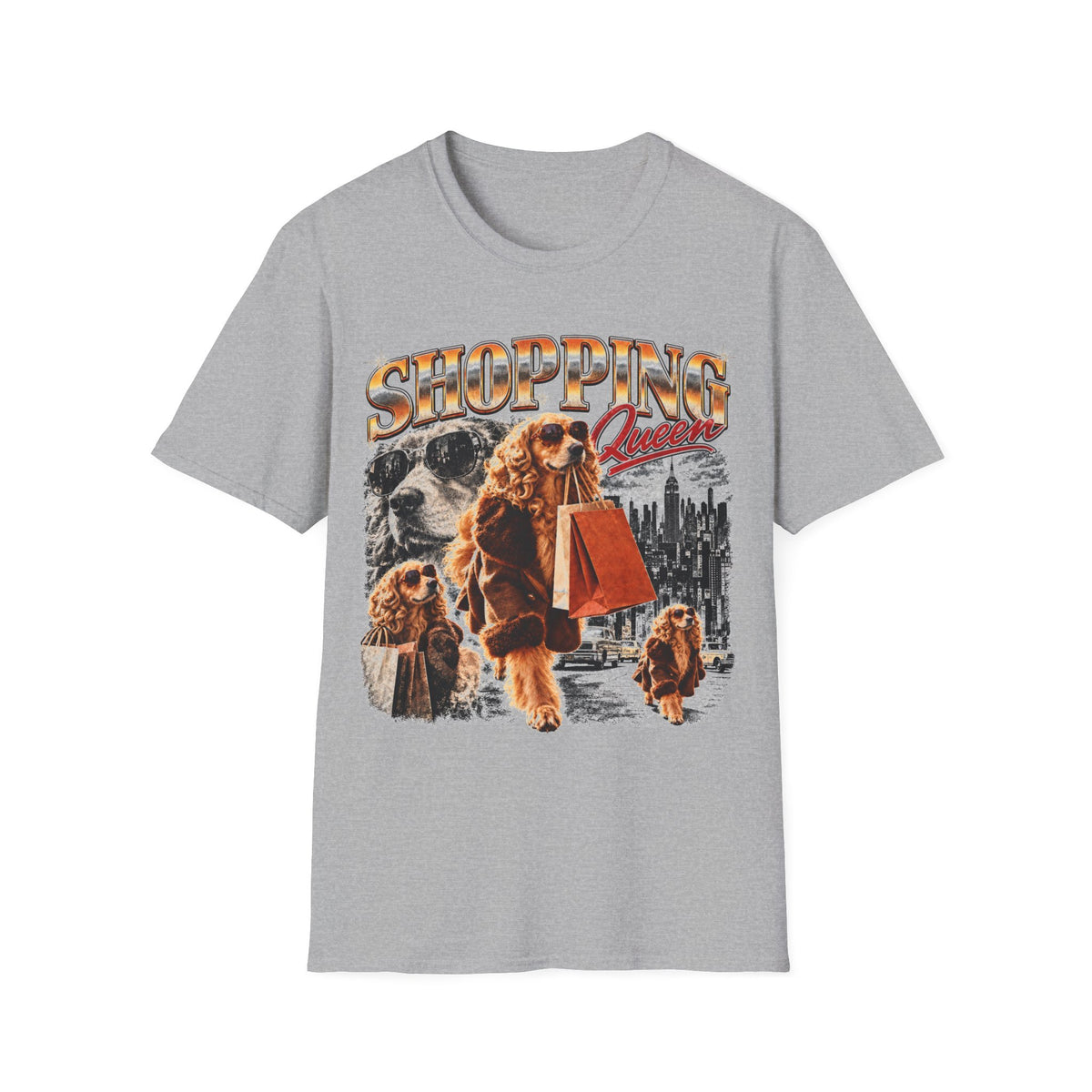 Shopping Queen Dog T-Shirt