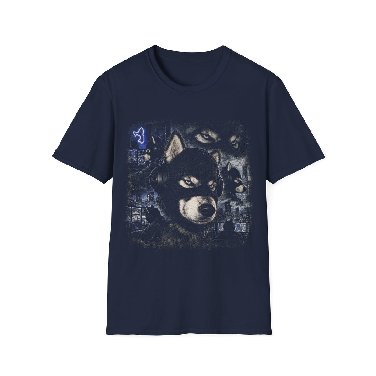 T-Shirt Husky Cagoule Hacker