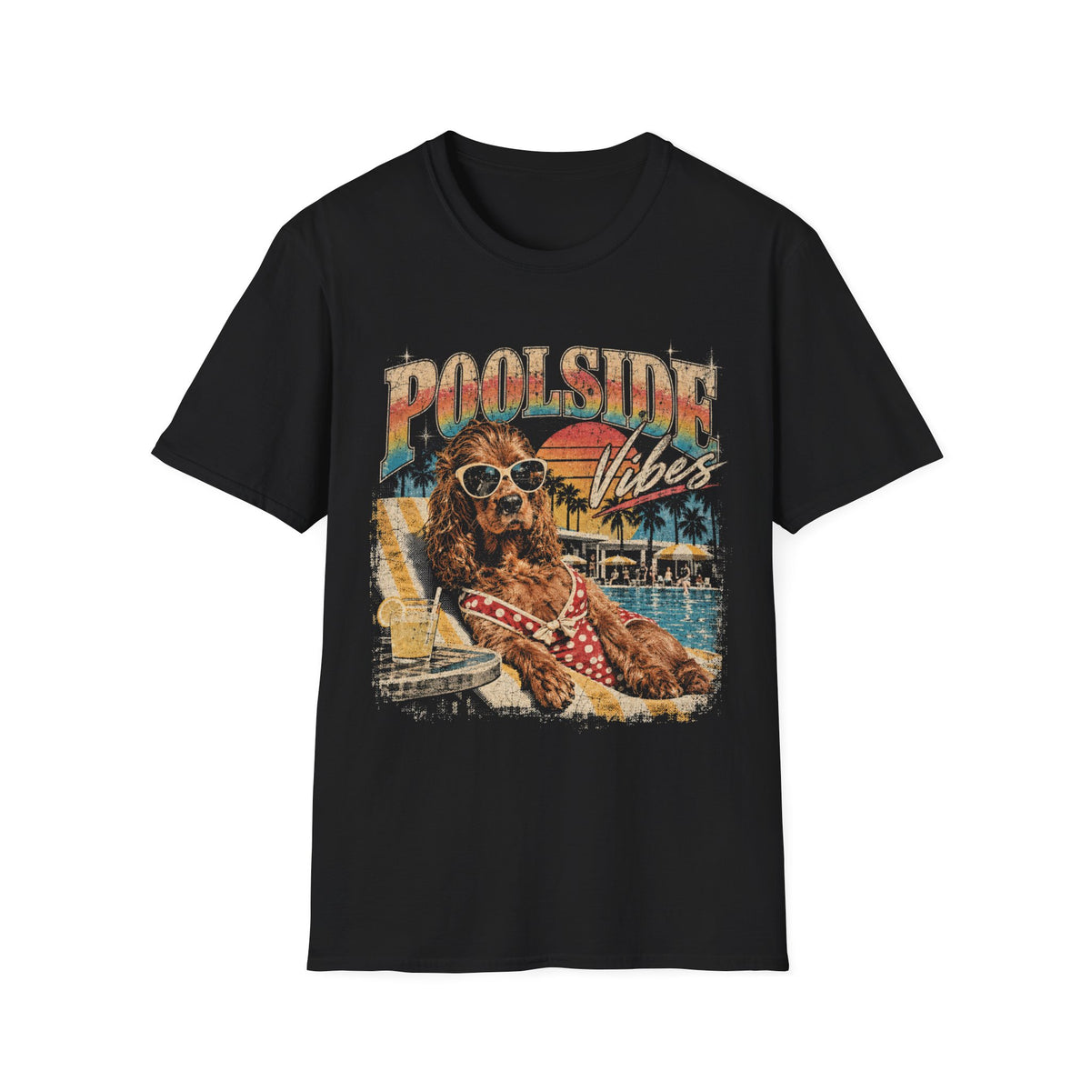 T-Shirt Cocker "Poolside Vibes"