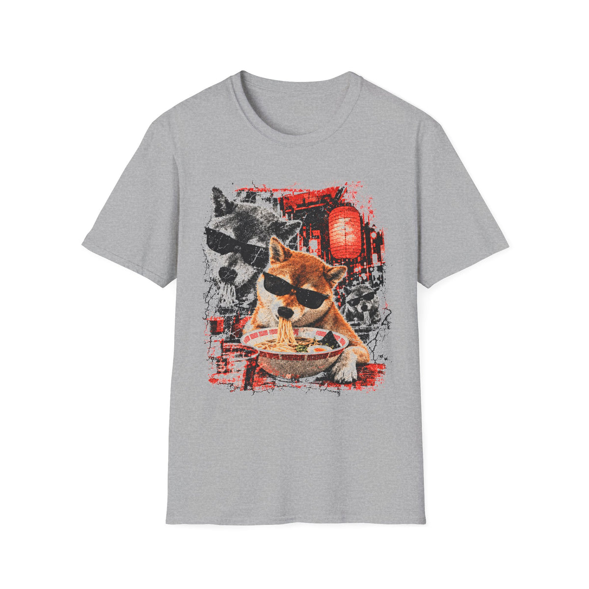 Eating Ramen Dog T-Shirt