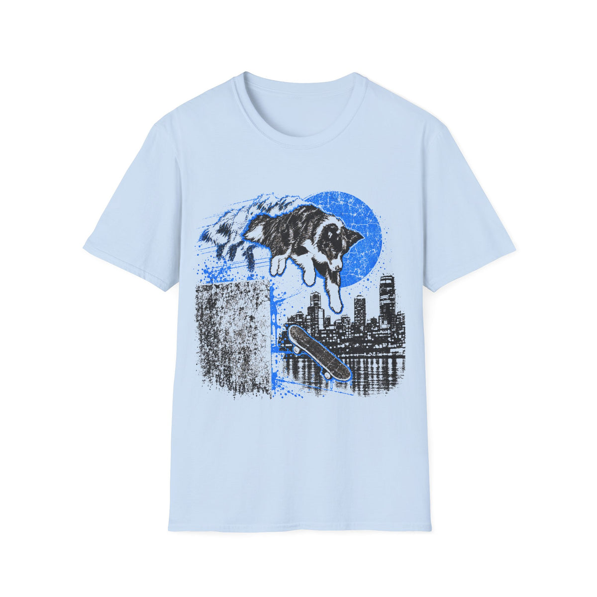 Border Skate Dog T-Shirt