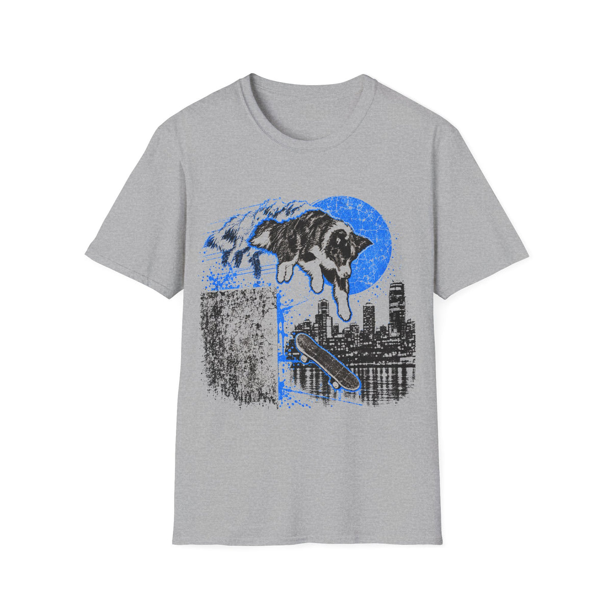 Border Skate Dog T-Shirt