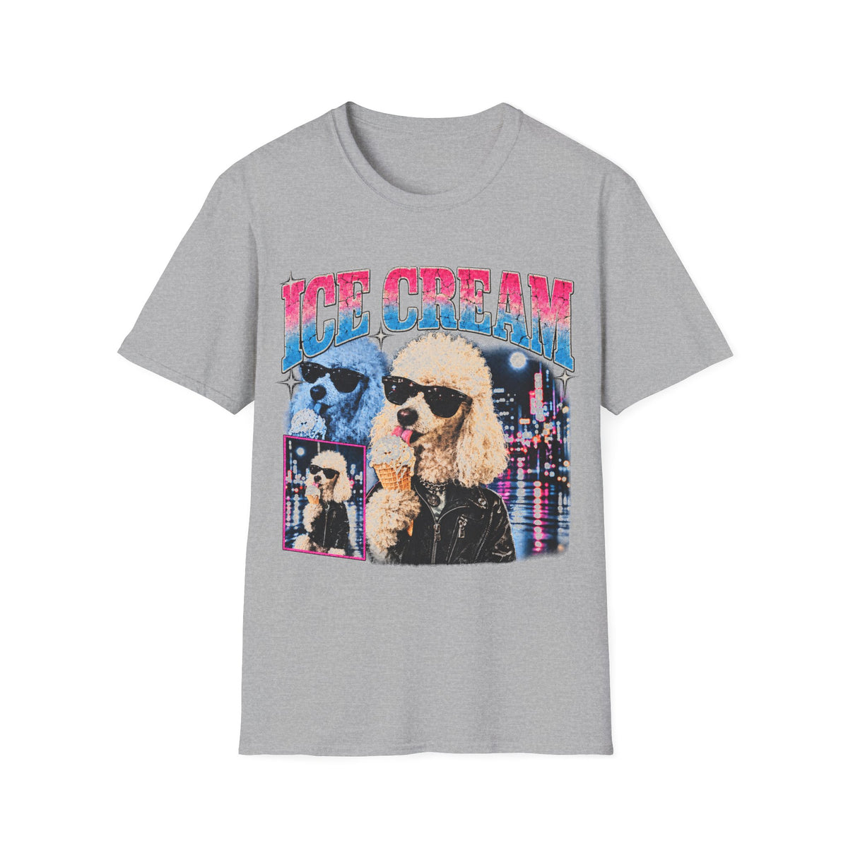 T-Shirt Caniche "Ice Cream"