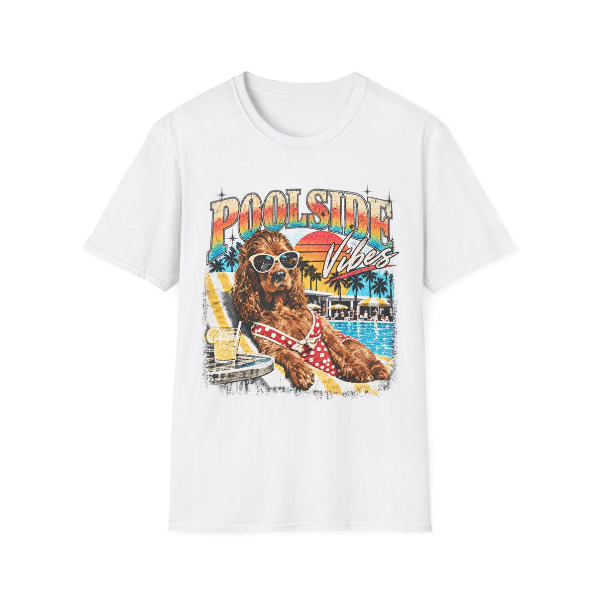 T-Shirt Cocker "Poolside Vibes"