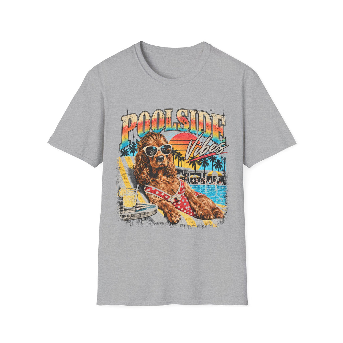 T-Shirt Cocker "Poolside Vibes"