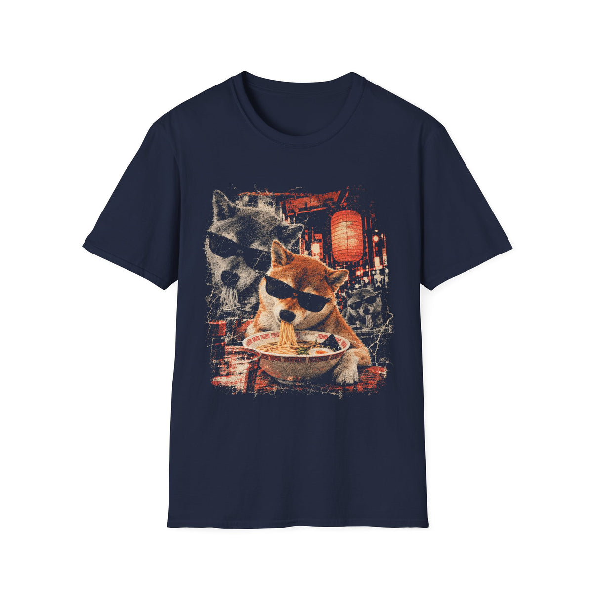 Eating Ramen Dog T-Shirt