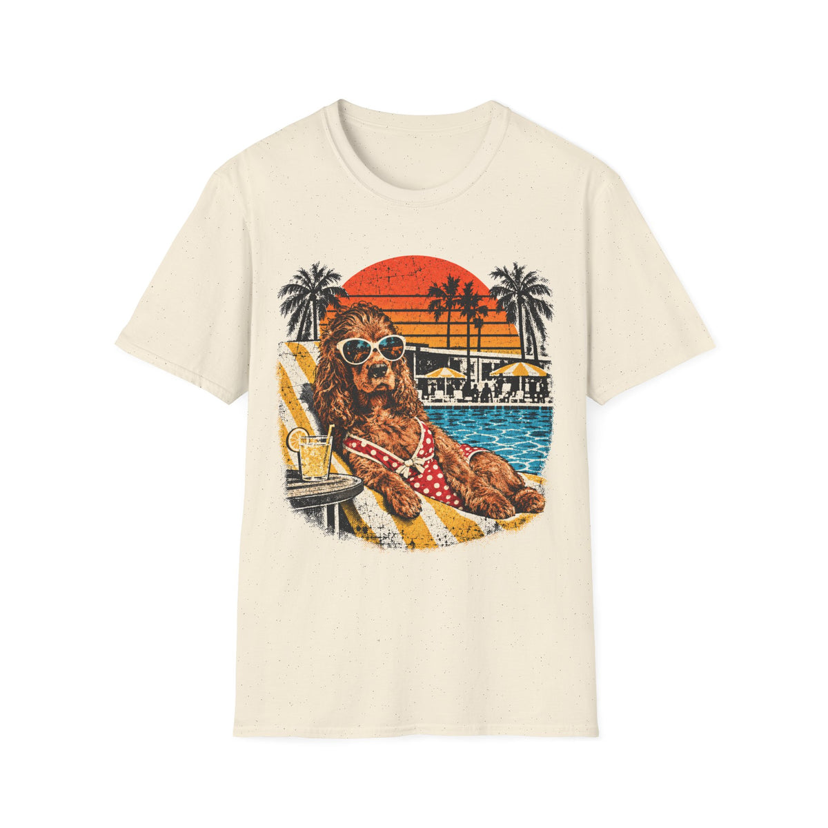 T-Shirt Cocker Piscine