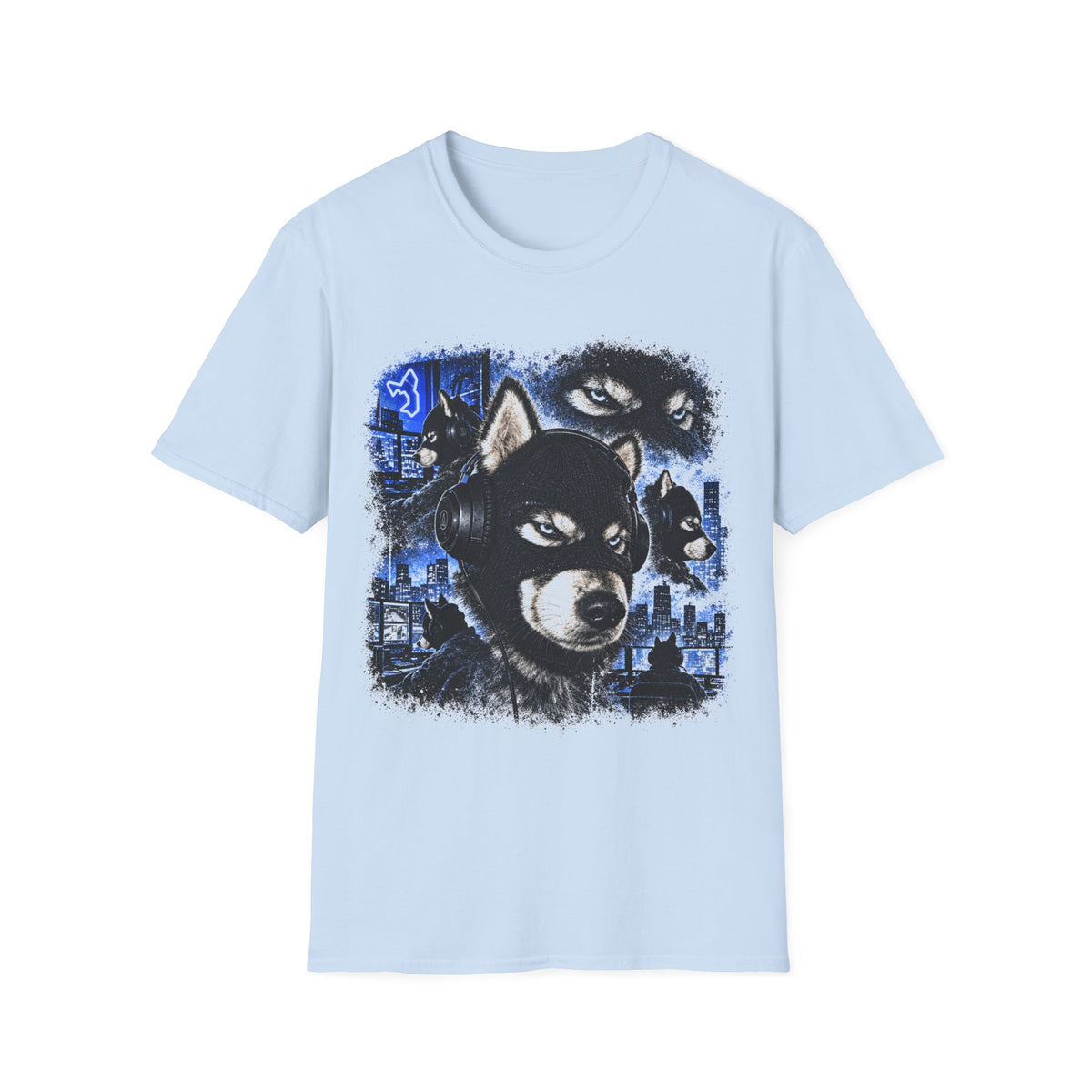 T-Shirt Husky Cagoule Hacker