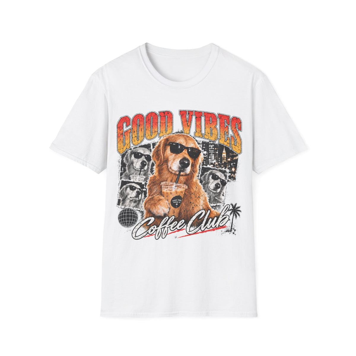 Good Vibes Coffee Club Dog T-Shirt