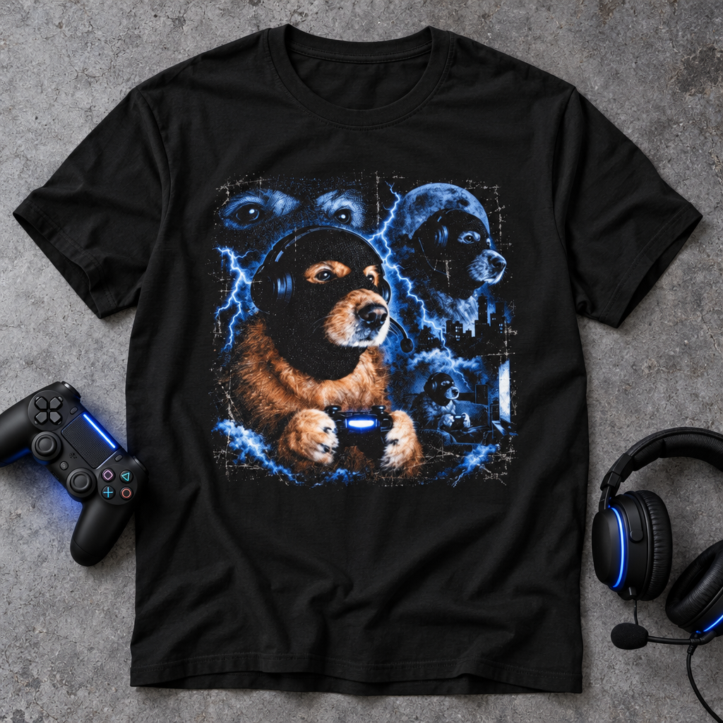 Console Gamer Bataclava Dog T-Shirt