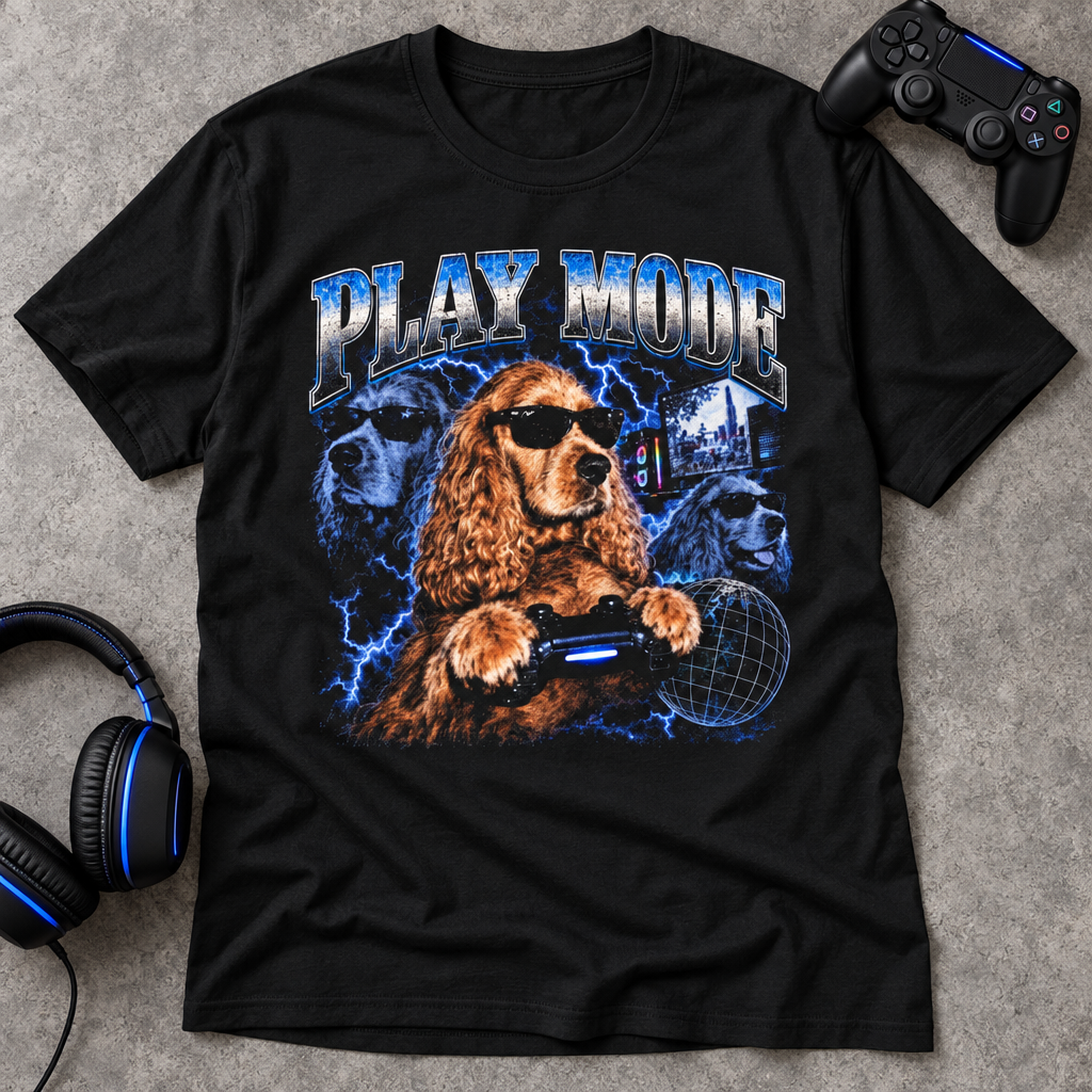 Play Mode Dog T-Shirt