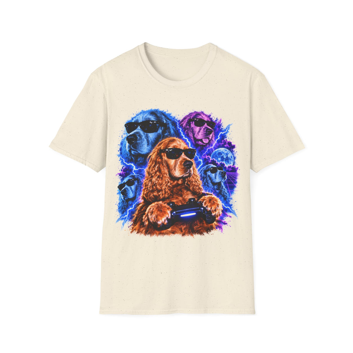 Playing Video Game Dog T-Shirt