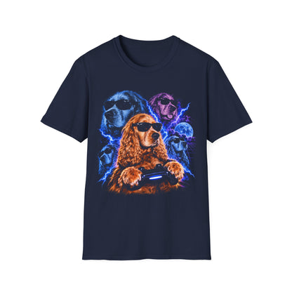 Playing Video Game Dog T-Shirt