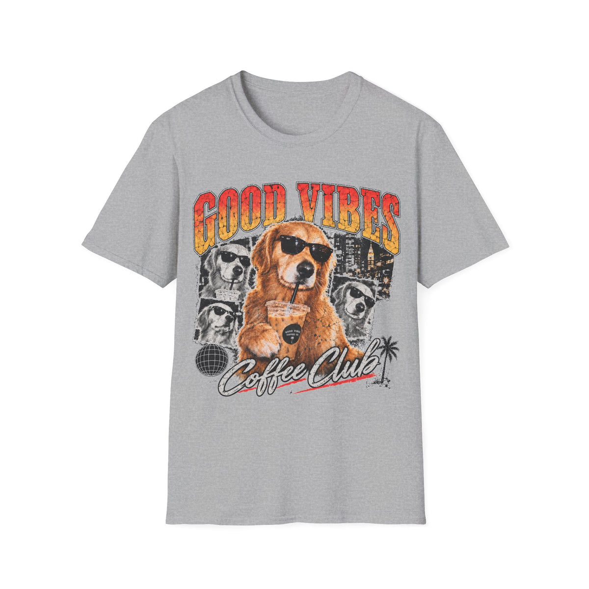 Good Vibes Coffee Club Dog T-Shirt