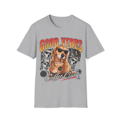 Good Vibes Coffee Club Dog T-Shirt