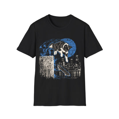 Border Skate Dog T-Shirt