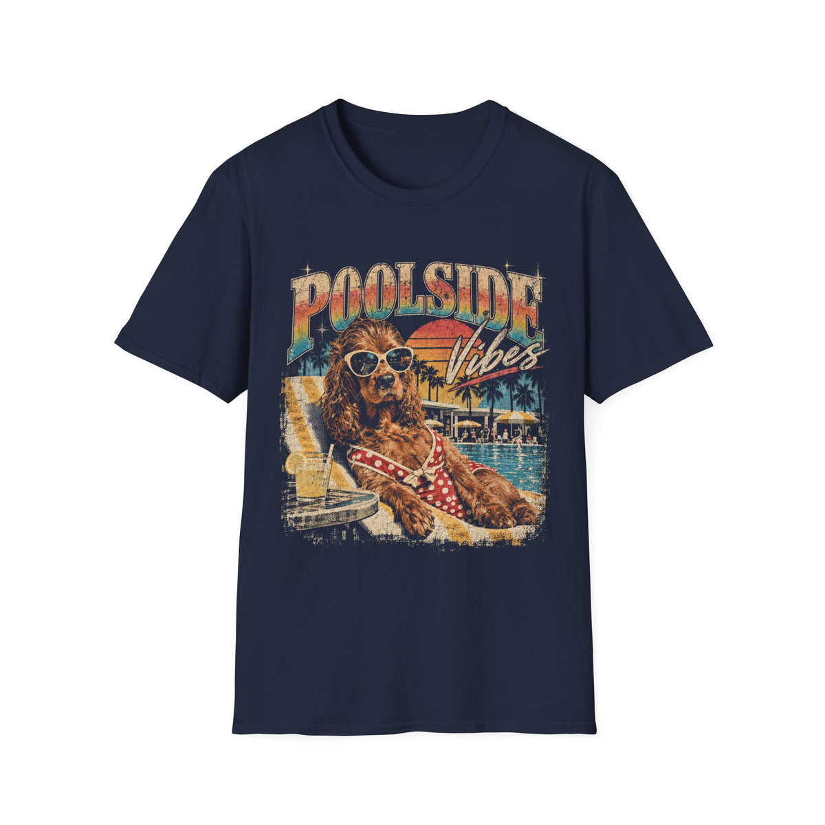 T-Shirt Cocker "Poolside Vibes"