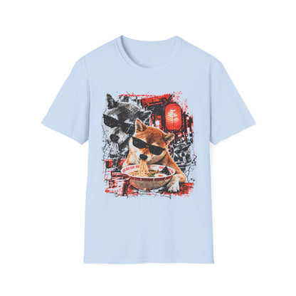 Eating Ramen Dog T-Shirt