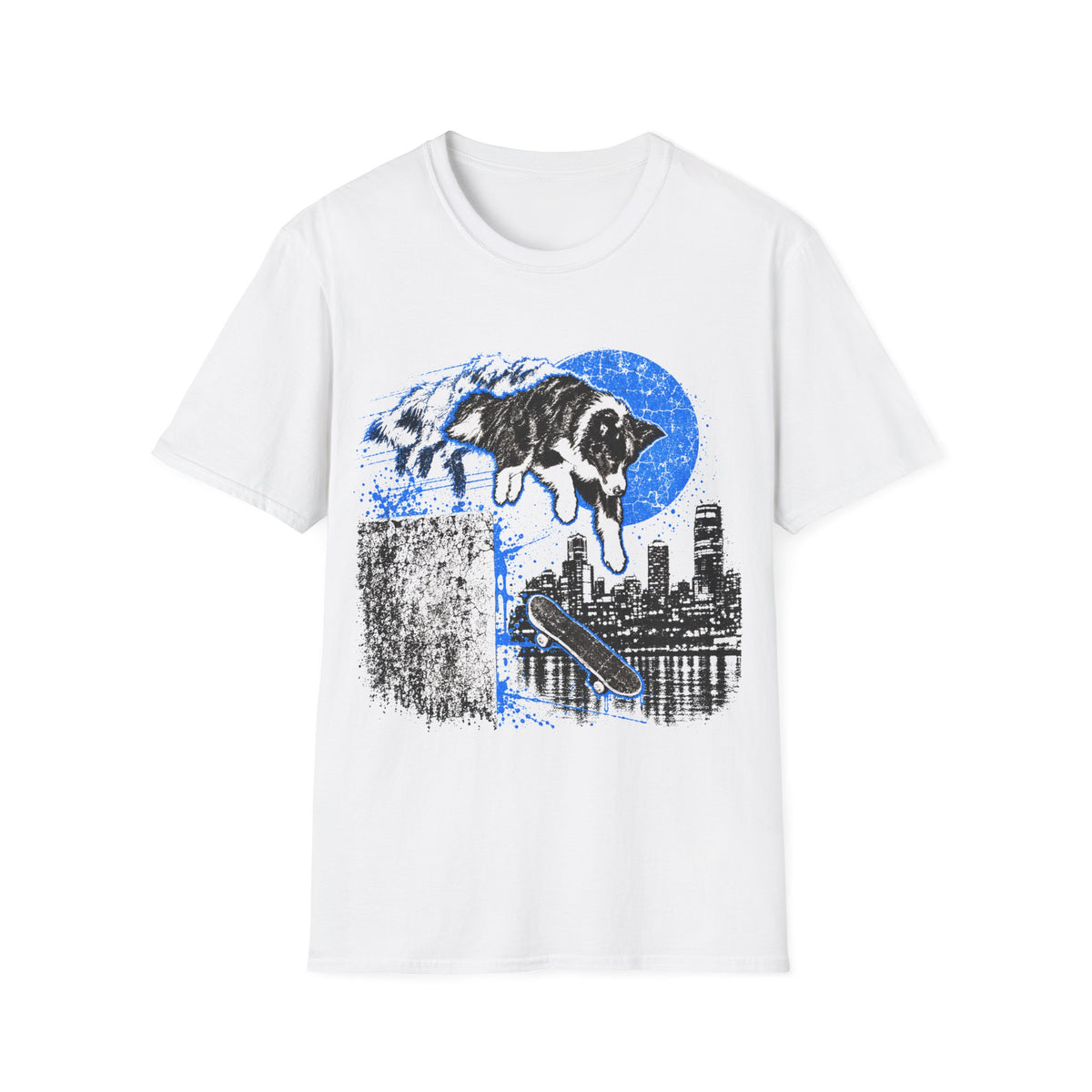 Border Skate Dog T-Shirt