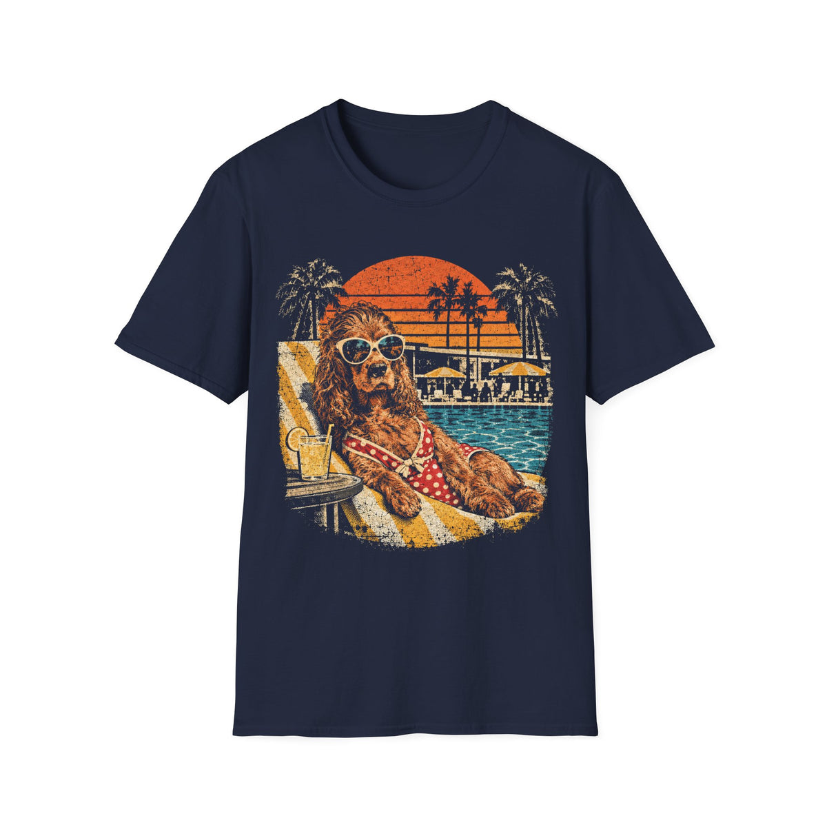 T-Shirt Cocker Piscine