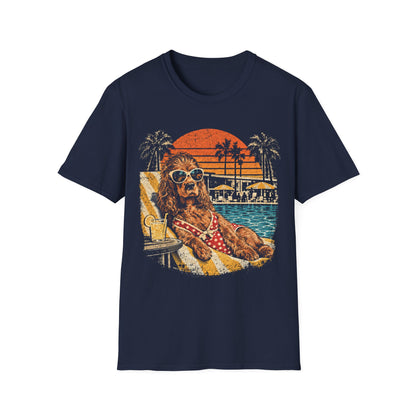 T-Shirt Cocker Piscine