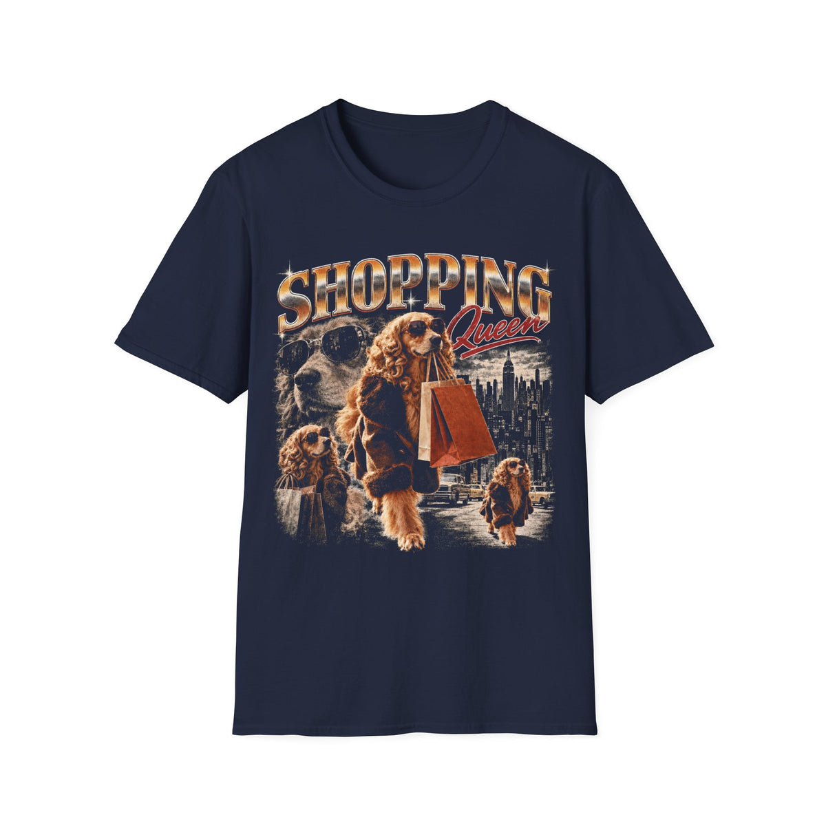 Shopping Queen Dog T-Shirt
