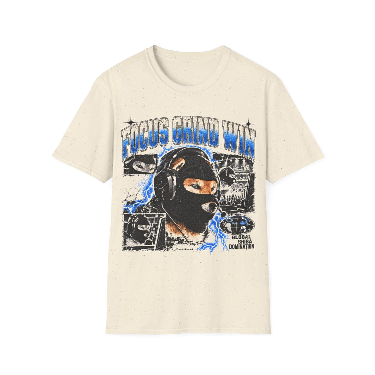 Focus Grind Win Bataclava Dog T-Shirt