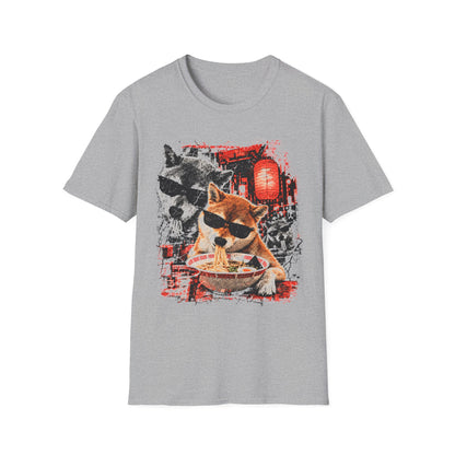 Eating Ramen Dog T-Shirt