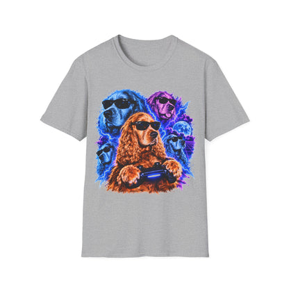Playing Video Game Dog T-Shirt