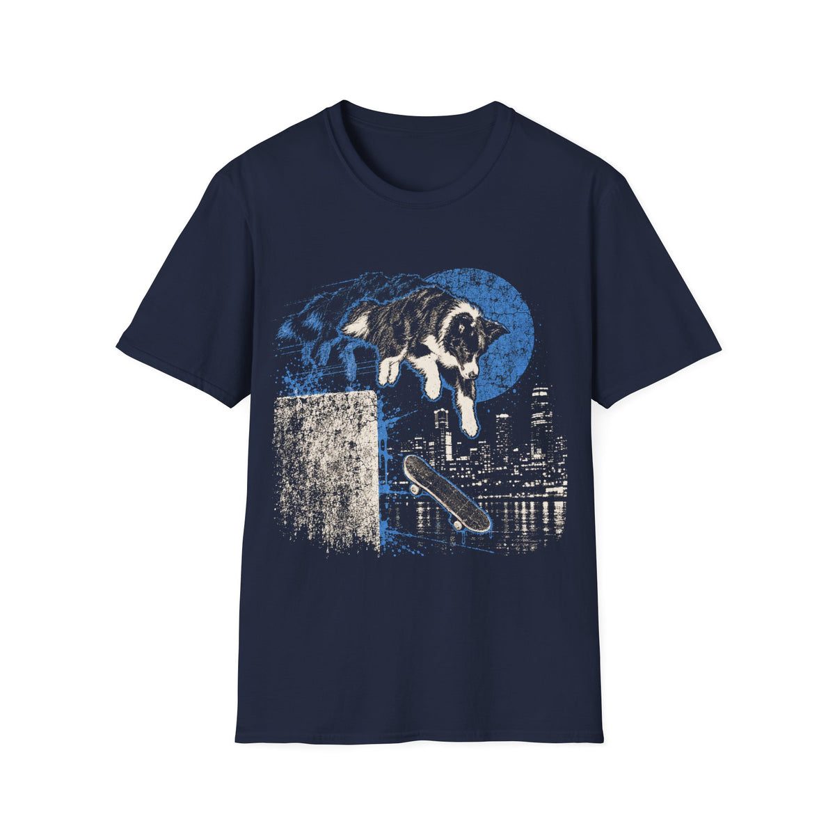 Border Skate Dog T-Shirt