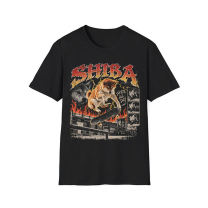 Shiba Skate Dog T-Shirt