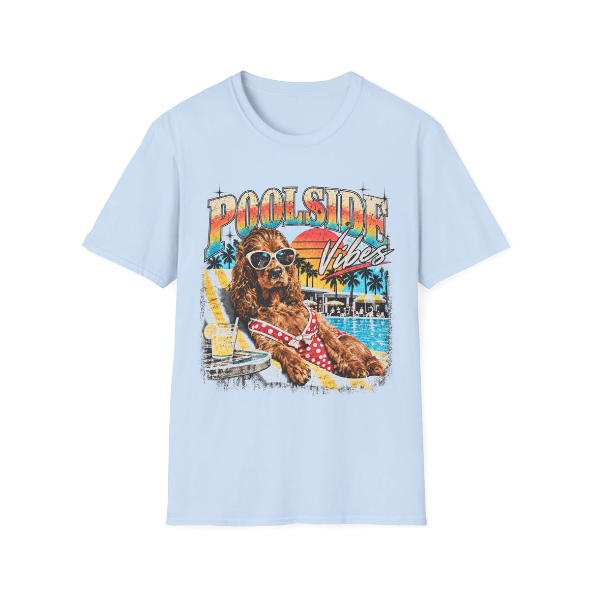 T-Shirt Cocker "Poolside Vibes"