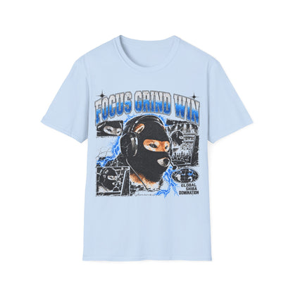 Focus Grind Win Bataclava Dog T-Shirt