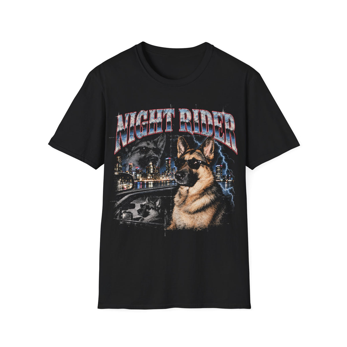 Night Rider Dog T-Shirt