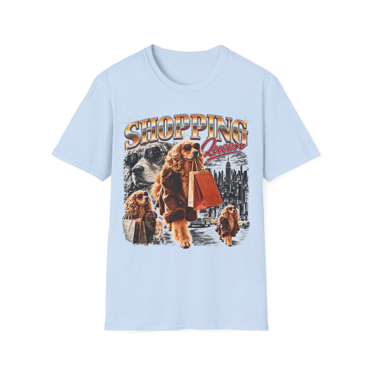 Shopping Queen Dog T-Shirt