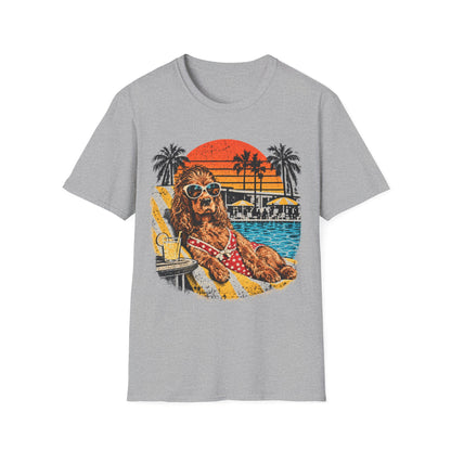 T-Shirt Cocker Piscine