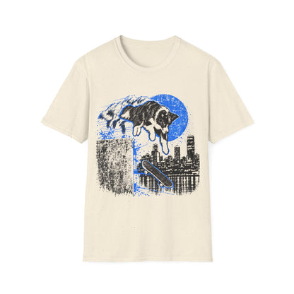 Border Skate Dog T-Shirt