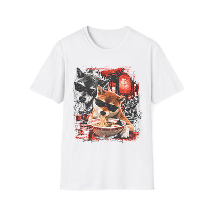 Eating Ramen Dog T-Shirt