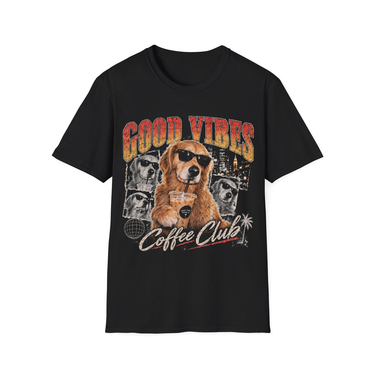 Good Vibes Coffee Club Dog T-Shirt