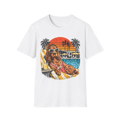 T-Shirt Cocker Piscine