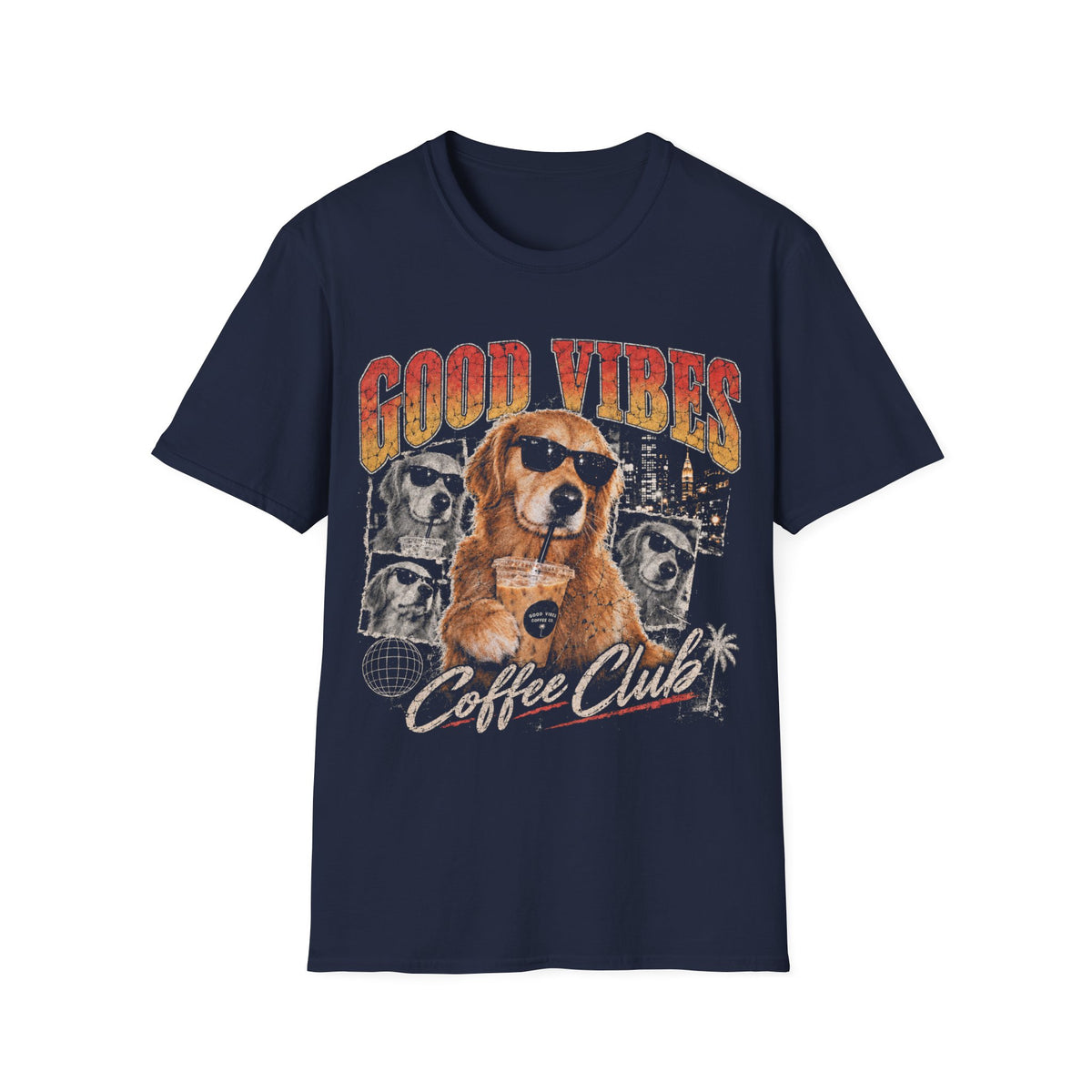 Good Vibes Coffee Club Dog T-Shirt