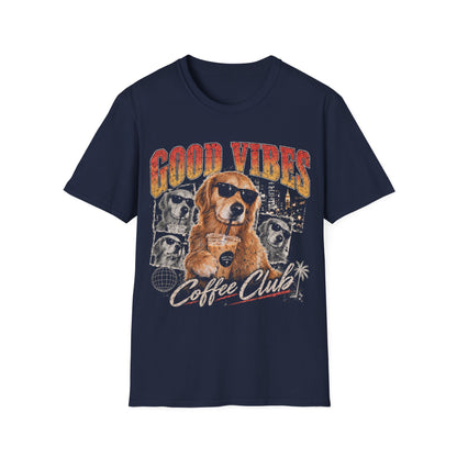 Good Vibes Coffee Club Dog T-Shirt