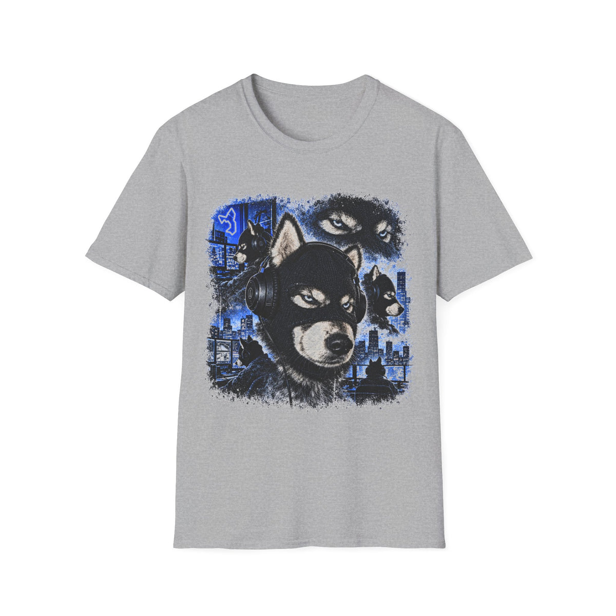 T-Shirt Husky Cagoule Hacker