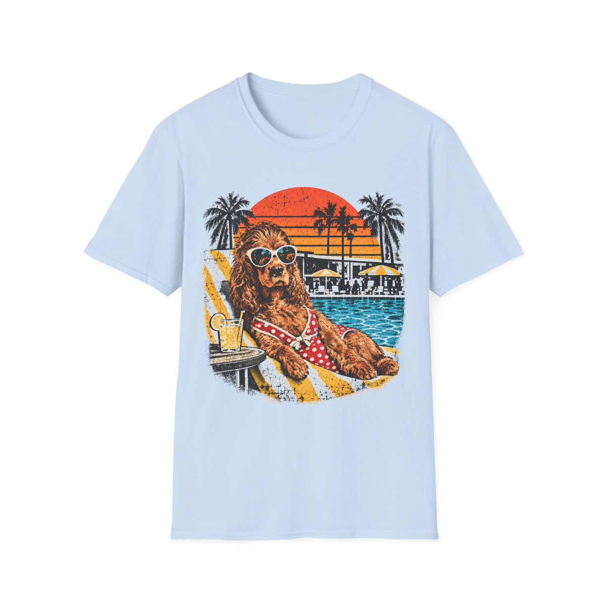 T-Shirt Cocker Piscine