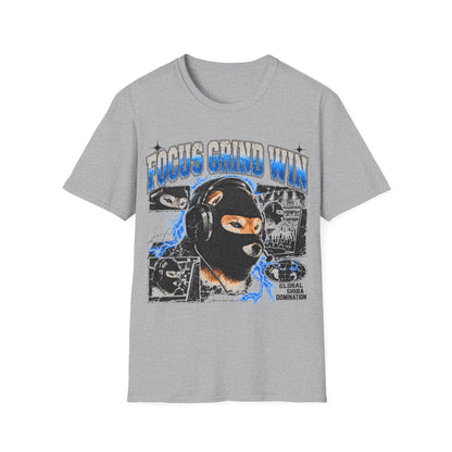 Focus Grind Win Bataclava Dog T-Shirt