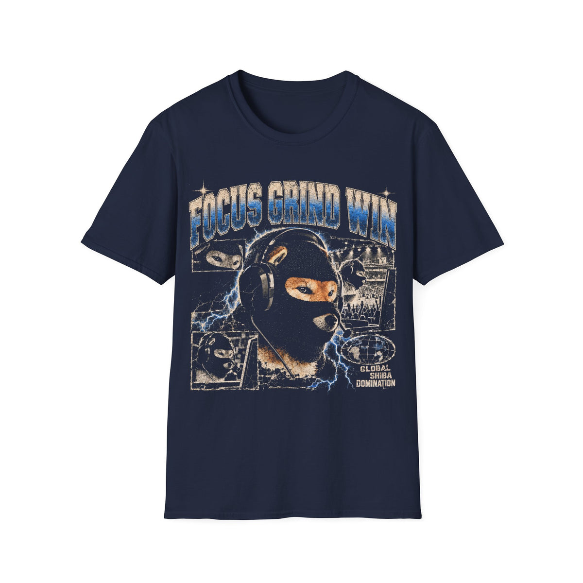 Focus Grind Win Bataclava Dog T-Shirt