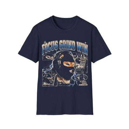 Focus Grind Win Bataclava Dog T-Shirt