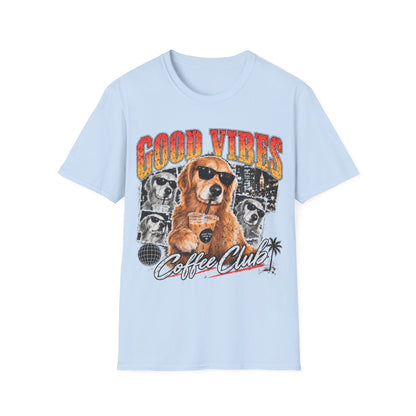 Good Vibes Coffee Club Dog T-Shirt