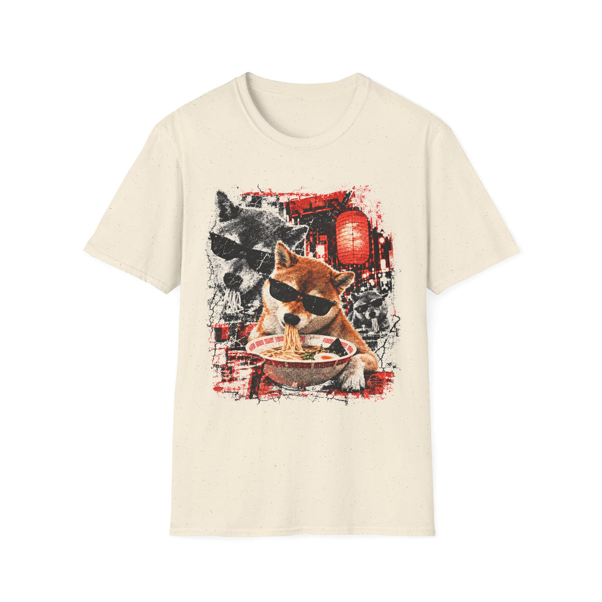 Eating Ramen Dog T-Shirt